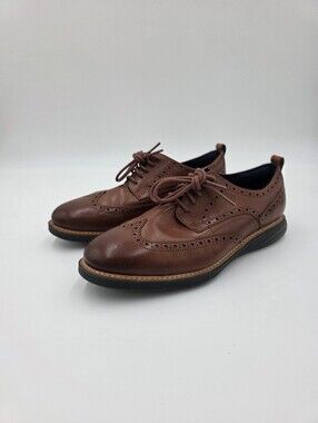 Cole Haan Men's GrandEvolution Wingtip Oxford Shoes, Brown Leather, Size 10W